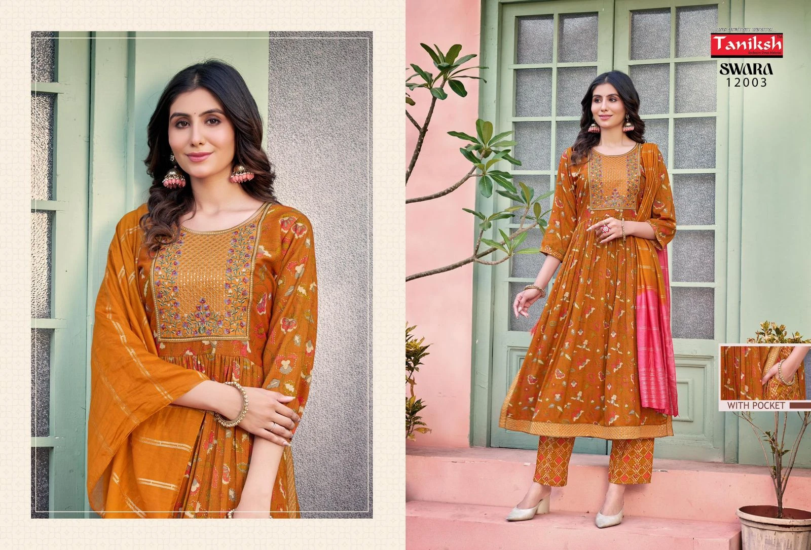Taniksh Swara Vol 12 Capsule Rayon Print Wholesale Readymade Salwar Suit Catalog — Wholesale Readymade Suit, MPA wholesale from Surat — view 5